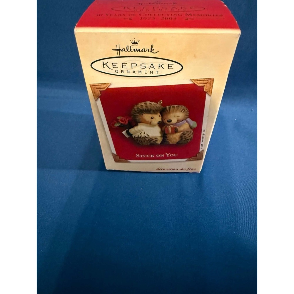 Hallmark Keepsake Stuck on You Porcupine Couple Ornament 2003 Tammy Haddix‎